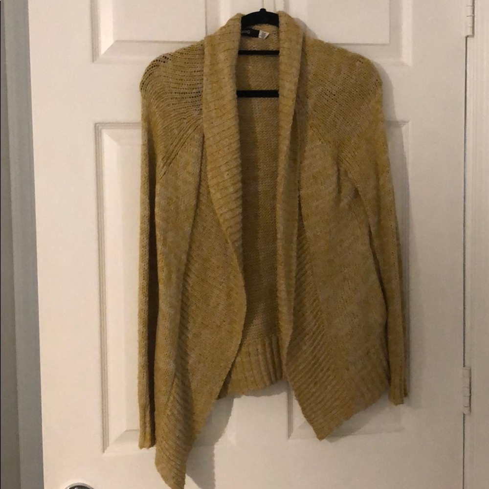 Yellow cardigan
